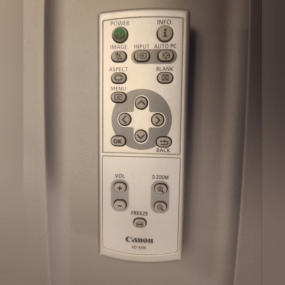 Canon RD-439E Projector Remote OEM for LV7385 LV7285 LV8300 LV7275 LV7375 LV8215